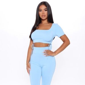 SOLD Follow My Moves Crop Top And Legging Set